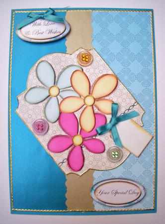 Simple & Cute Shaped Topper with Flowers & Tag 3 by S.Elisabet Osborn Wright