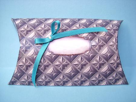 Gold Embossed Pillow Gift Box by S.Elisabet Osborn Wright