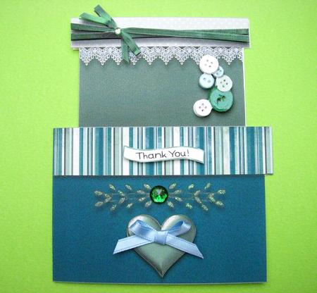 Country Hat Boxes Card 2 by S.Elisabet Osborn Wright