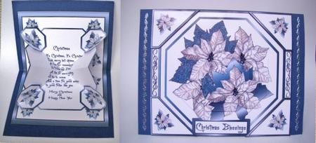 Exploding Verse Kit - Blue Poinsettias by S.Elisabet Osborn Wright