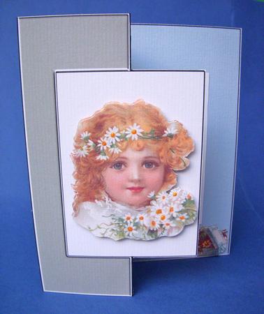 Vintage Child Fold Back Card by S.Elisabet Osborn Wright