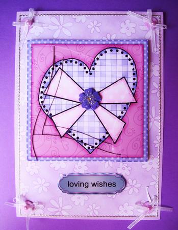 Funky Hearts Quick Card with Wavy Spiral Side Stacker by S.Elisabet Osborn Wright