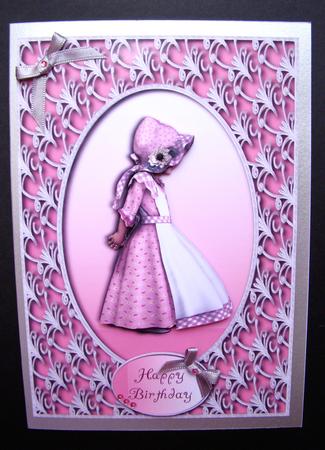 Bonnet Birthday Pink by S.Elisabet Osborn Wright