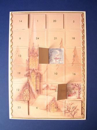 Christmas Advent Card Vintage Winter Scenes by S.Elisabet Osborn Wright