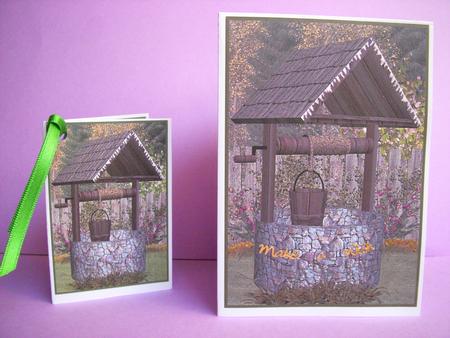 Wishing Well Print & Fold by S.Elisabet Osborn Wright