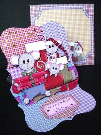 House Mouse Family Christmas Easel Kit by S.Elisabet Osborn Wright