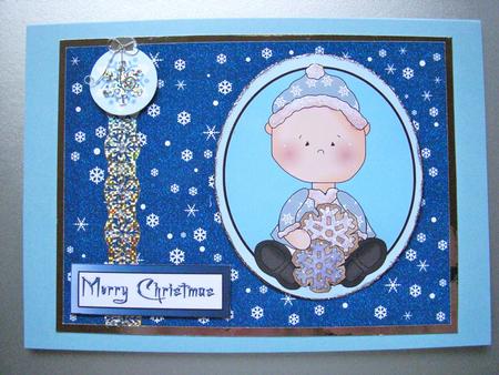 Let It Snow Christmas Background 2 by S.Elisabet Osborn Wright