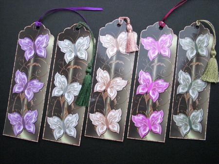 Grace Butterfly Bookmarks Set 3 by S.Elisabet Osborn Wright
