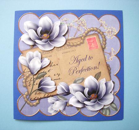 Dblue Magnolia Aged to Perfection 6in Decoupage Step by Step by S.Elisabet Osborn Wright