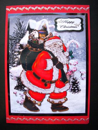 Jolly Santa Quick Card by S.Elisabet Osborn Wright