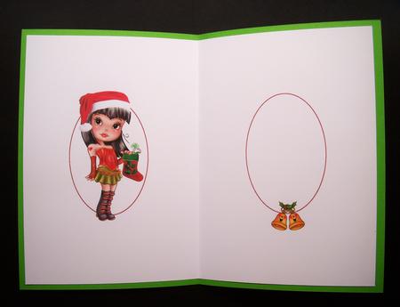 Goth/mod Girl Christmas Insert by S.Elisabet Osborn Wright