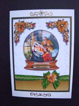 Nativity Christmas Snowglobe by S.Elisabet Osborn Wright