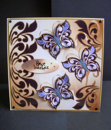 Graceful Butterflies 7x7 Topper 4 by S.Elisabet Osborn Wright