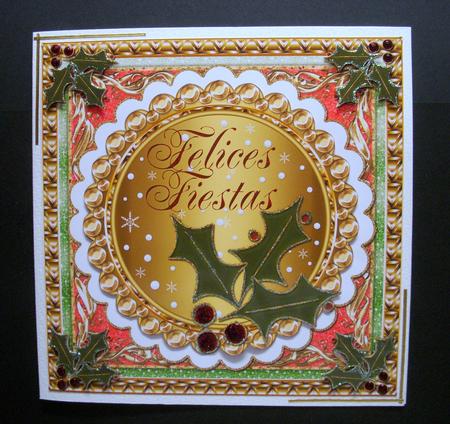Felices Fiestas Large Fancy Christmas Topper 1 by S.Elisabet Osborn Wright