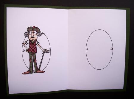 Gus Chases Golf Balls Insert by S.Elisabet Osborn Wright
