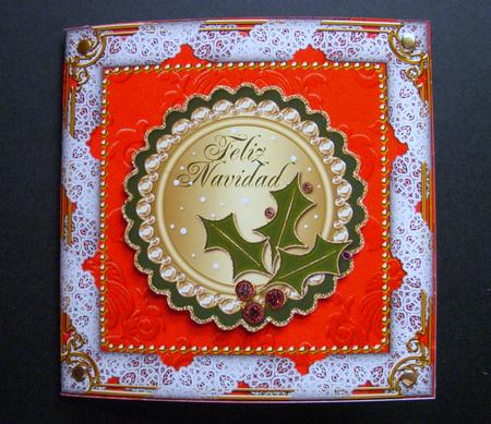 Feliz Navidad Scalloped Mini Toppers Set 1 by S.Elisabet Osborn Wright