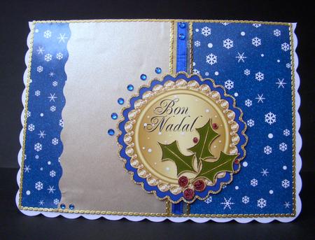 Bon Nadal Scalloped Mini Toppers Set 1 by S.Elisabet Osborn Wright