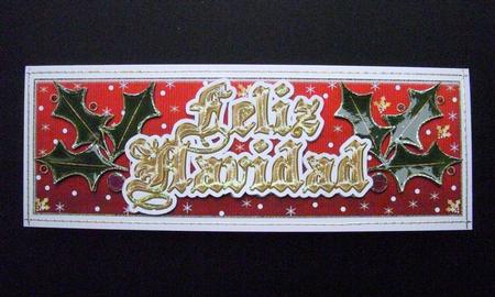 Feliz Navidad Dl Topper & Insert 4 by S.Elisabet Osborn Wright