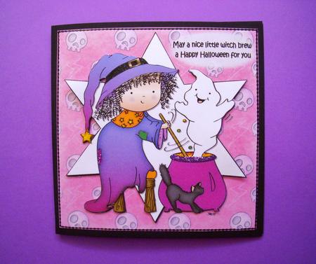 Boo Brew Witch Halloween Quick Card by S.Elisabet Osborn Wright