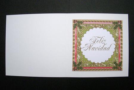 Feliz Navidad Large Fancy Christmas Insert 3 by S.Elisabet Osborn Wright