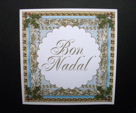 Bon Nadal Large Fancy Christmas Insert 2 by S.Elisabet Osborn Wright