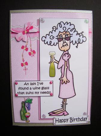 Stella Has Found the Perfect Glass Quick Card by S.Elisabet Osborn Wright