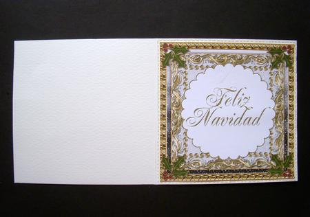 Feliz Navidad Large Fancy Christmas Insert 7 by S.Elisabet Osborn Wright
