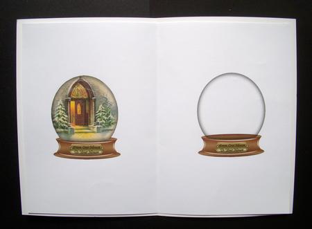 Christmas Snowglobe from Our House to Your House Insert by S.Elisabet Osborn Wright