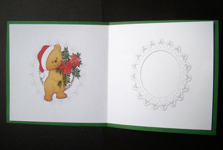 Poinsettia Bear Insert by S.Elisabet Osborn Wright