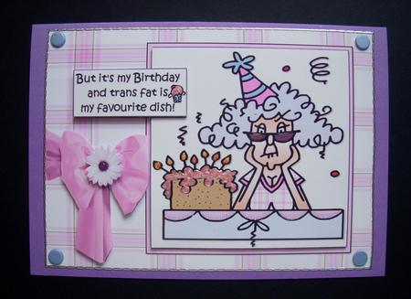 Stella Likes Trans Fats Quick Card by S.Elisabet Osborn Wright