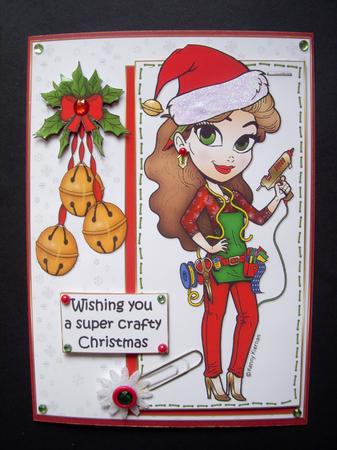 Crafty Christmas Wishes Quick Card by S.Elisabet Osborn Wright