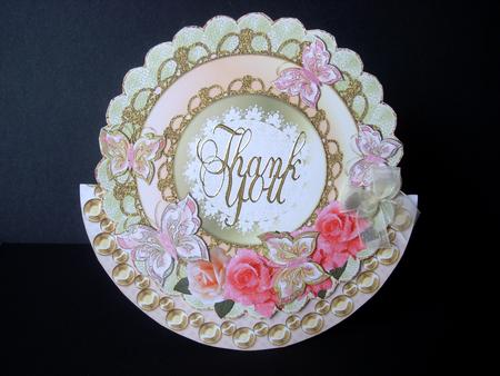 5 Butterflies & Roses Various Occasions Wobble Card 2 by S.Elisabet Osborn Wright