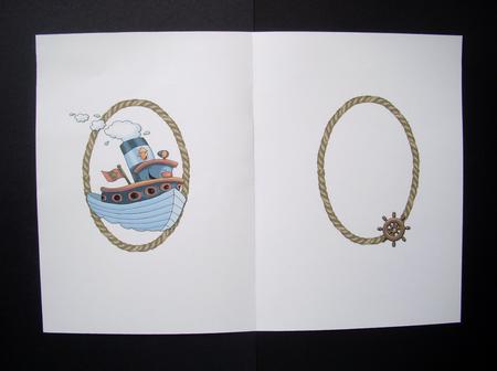 Tug Boat Birthday Boy 2 Insert by S.Elisabet Osborn Wright
