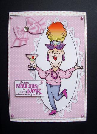 Edna Works Hard Quick Card by S.Elisabet Osborn Wright