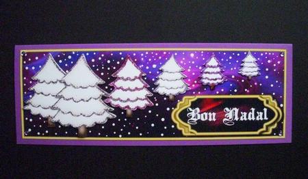 Bon Nadal Cute Christmas Trees Dl Topper 1 by S.Elisabet Osborn Wright
