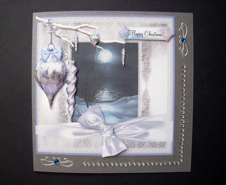 Winters Night Card Topper by S.Elisabet Osborn Wright