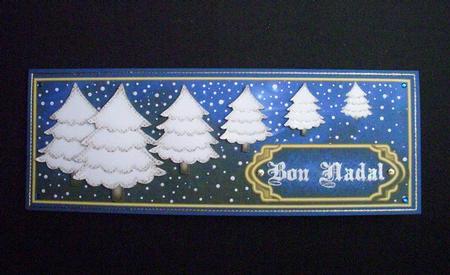 Bon Nadal Cute Christmas Trees Dl Topper 6 by S.Elisabet Osborn Wright