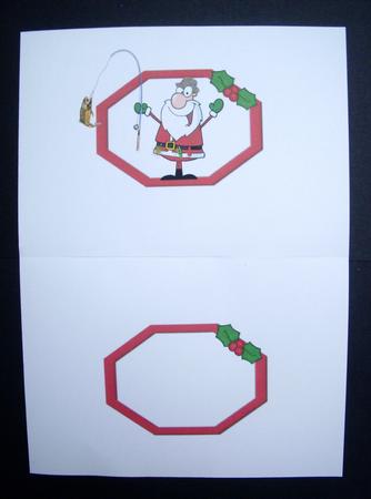 Santa Fishing for Christmas Insert by S.Elisabet Osborn Wright