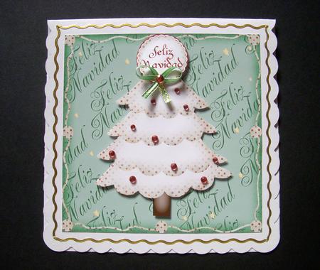 Feliz Navidad Cute Christmas Tree Topper 2 by S.Elisabet Osborn Wright