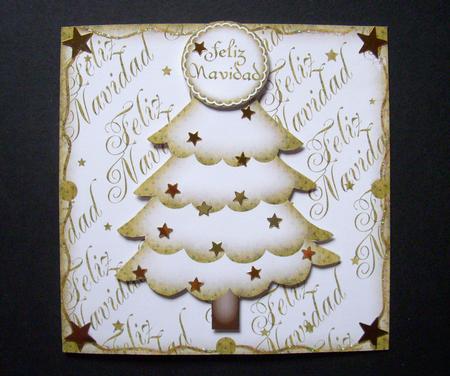 Feliz Navidad Cute Christmas Tree Topper 1 by S.Elisabet Osborn Wright