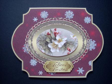 Felices Fiestas 12 Shaped Metallic Captions by S.Elisabet Osborn Wright