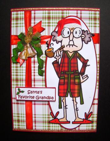 Gus is Santa's Favorite Grandpa Quick Card by S.Elisabet Osborn Wright