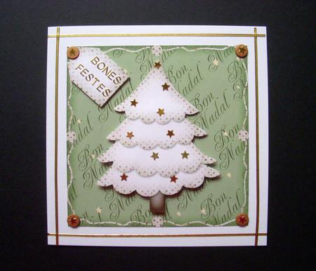 Bon Nadal Cute Christmas Tree Topper 3 by S.Elisabet Osborn Wright