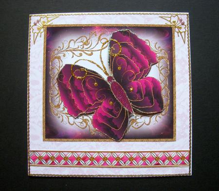 When I Think of You Butterfly Card Front by S.Elisabet Osborn Wright