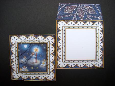 Angels Blue Mini Card Envelope Duo Corner Stacker Aio by S.Elisabet Osborn Wright