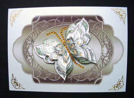 Grace Layered Butterfly Embellishments/ Toppers 6 by S.Elisabet Osborn Wright