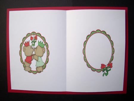 Kissing Christmas Special Couple Red Insert by S.Elisabet Osborn Wright