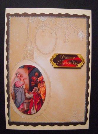 Gold Christmas Paper 2 by S.Elisabet Osborn Wright
