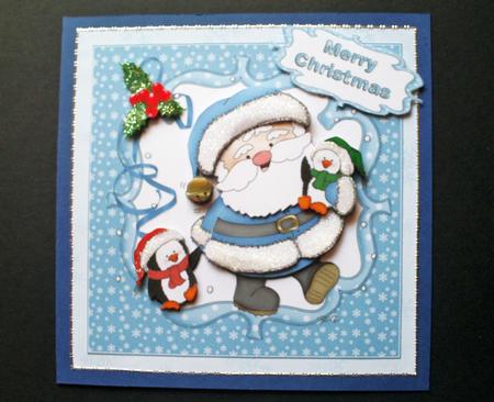 Santa Lets Go Home Blue by S.Elisabet Osborn Wright