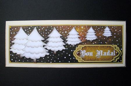 Bon Nadal Cute Christmas Trees Dl Topper 3 by S.Elisabet Osborn Wright